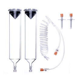 Image - 2-200ml Syringes with Y Dual Check Valve 60" Tubing & 2 Spikes, 20/Cs