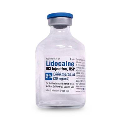 Image - Lidocaine, 1% MDV, 20 mL, 25 Vl/pk