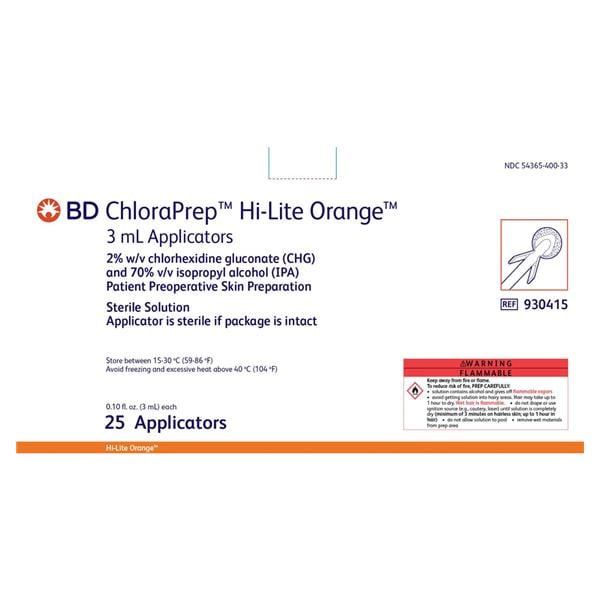 Image - Chloraprep Applicator, Chg 2% 2% Iso Alcohol 70%
