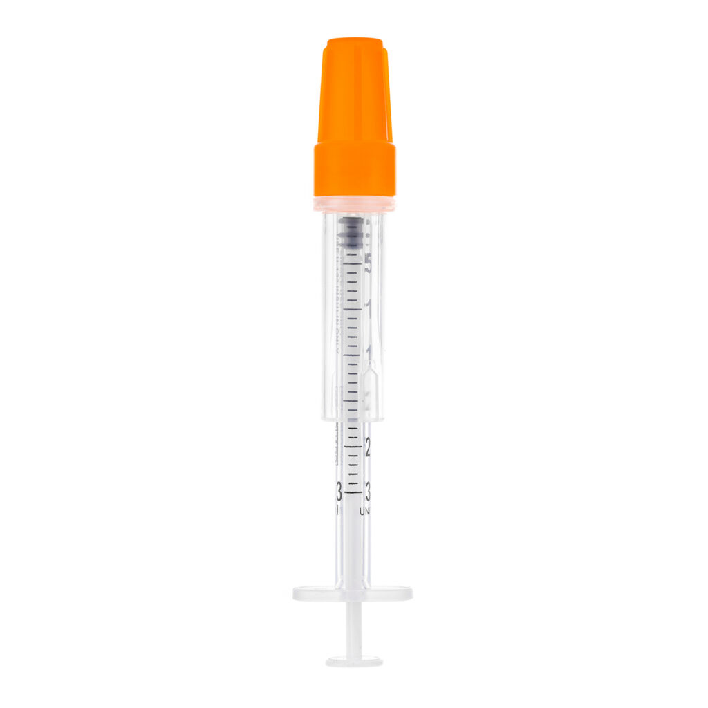 Image - 1mL Safety Insulin Syringe, 29G X 1/100/bx, 8 bx/cs