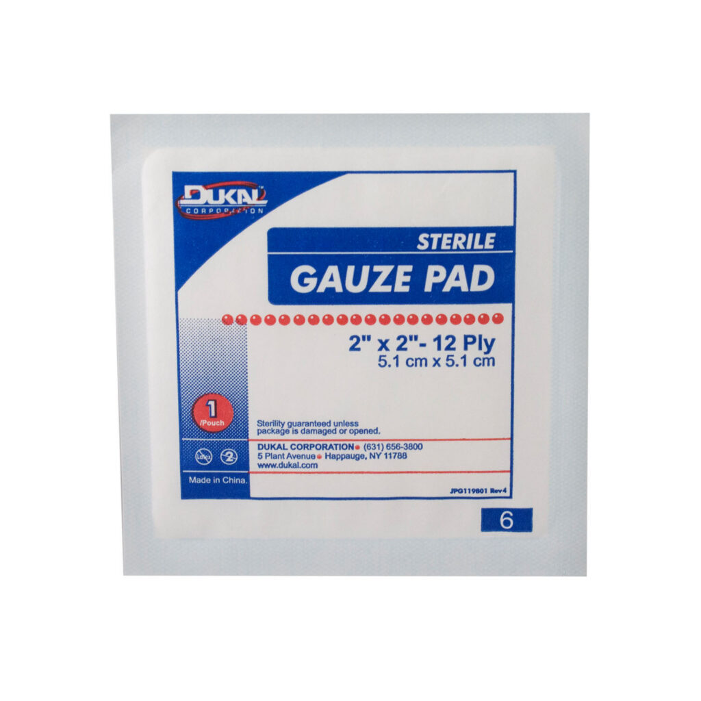 Image - Gauze Pads, 2" X 2", 12-Ply, Sterile 100/bx, 24 bx/cs