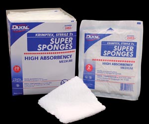 Image - Sponge, 6" X 6 3/4", Medium, Non-Sterile, 100/bg, 6 bg/cs