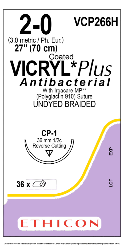 Image - Suture, Reverse Cutting, Size 2-0, 27", Cp-1, 1/2 Circle, 36/bx