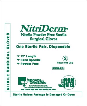 Image - Nitrile Surgical Glove, Size 6.5, Sterile, 50 pr/bx, 4 bx/cs Nitriderm