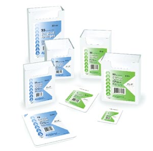 Image - Surgical Sponge, 4" X 4", 12-Ply, 2/Env, 25 Env/Tray, 24 Trays/cs