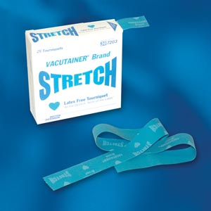 Image - Vacutainer Stretch Tourniquet, Latex Free, 25/pk, 20 pk/cs