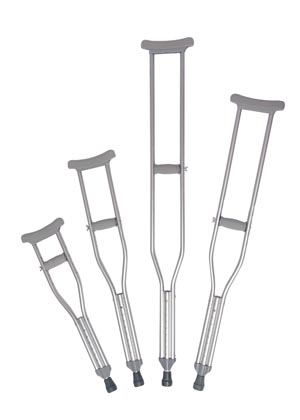 Image - Strong Crutches Adult Aluminum 5' 2" - 5' 10", 6pr/cs