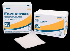 Image - Sponge Gauze 4X4 12Ply St2/pk 25pk/bx 24bx/cs