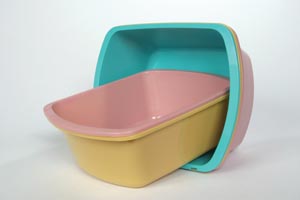 Image - Wash Basin Rectangular 6 Qt, Dusty Rose 50/cs (4896-11)