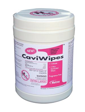 Image - Caviwipes Surface Disinfectant 9"X12", 65Ct/Can, 12Can/cs