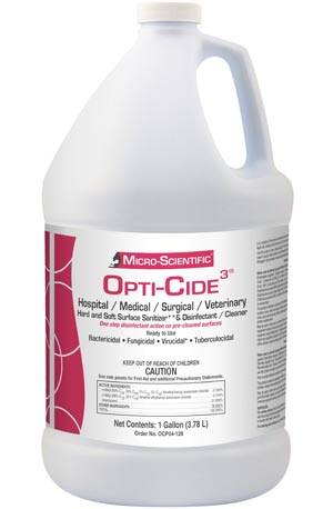 Image - Opti-Cide3 Disinfectant, 1 Gallon Pour Bottle, 4/cs